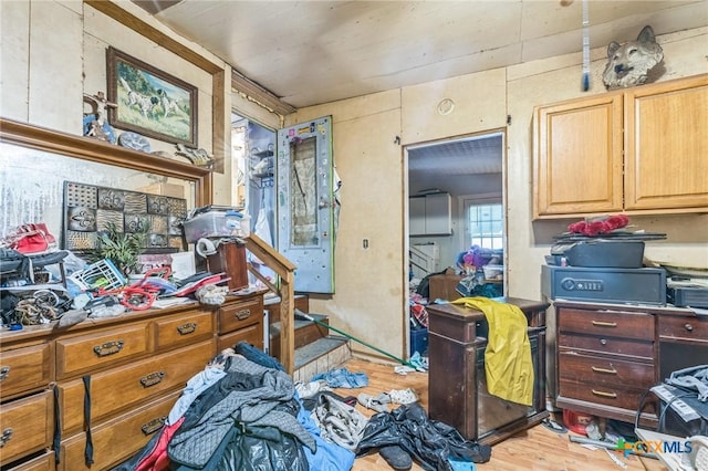 401 Walnut St, Hallettsville, TX 77964 - miscellaneous room featuring light wood-type flooring