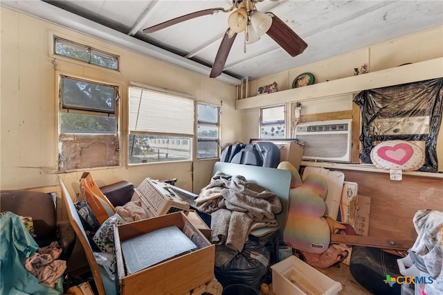 401 Walnut St, Hallettsville, TX 77964 - miscellaneous room featuring ceiling fan