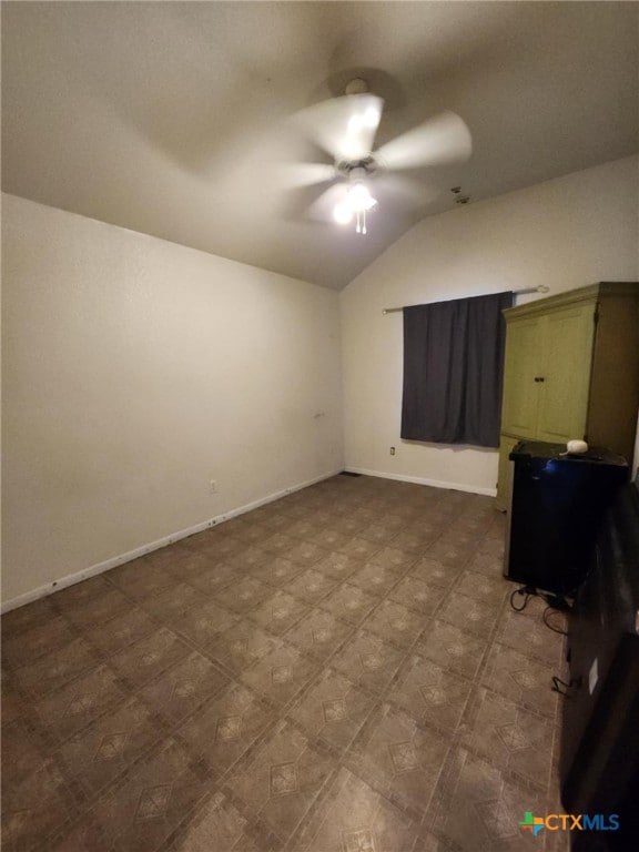 2006 Indian Camp Trl, Copperas Cove, TX 76522 - unfurnished bedroom with vaulted ceiling and ceiling fan