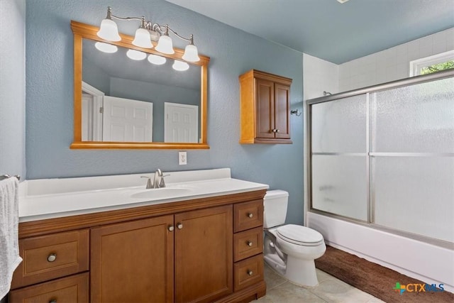 13242 Estate Trl, Belton, TX 76513 - full bath featuring vanity, tile patterned floors, and enclosed tub / shower combo