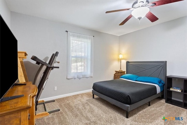 13242 Estate Trl, Belton, TX 76513 - carpeted bedroom featuring baseboards and a ceiling fan