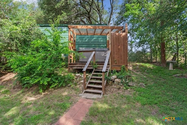 13242 Estate Trl, Belton, TX 76513 - view of yard featuring stairway