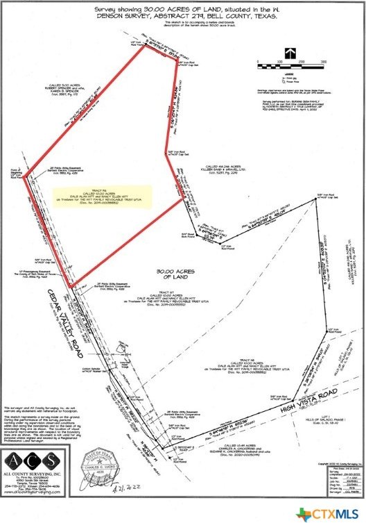 16350 Cedar Valley Road, Salado TX, 76571 land for sale