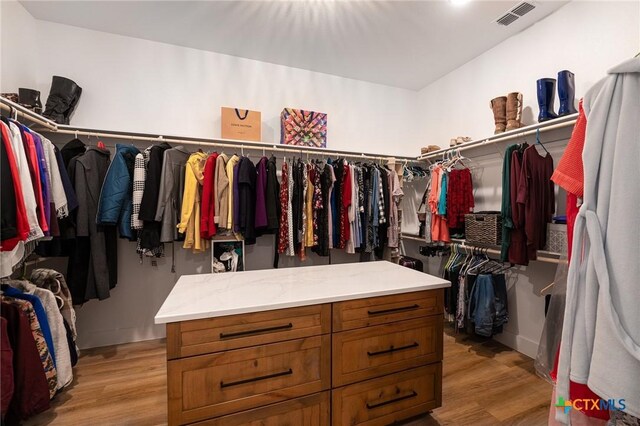 7817 W Fm 487, Florence, TX 76527 - walk in closet with light wood-style floors and visible vents