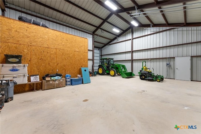 7817 W Fm 487, Florence, TX 76527 - garage featuring metal wall