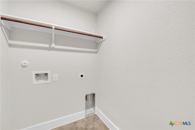 2402 Healy Dr, Temple, TX 76502 - laundry room with electric dryer hookup, washer hookup, gas dryer hookup, and baseboards