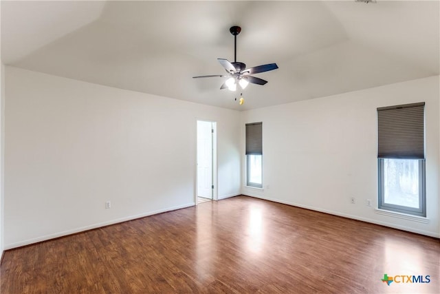 1812 Bowen Ave, Copperas Cove, TX 76522 - unfurnished room with wood finished floors, ceiling fan, and baseboards