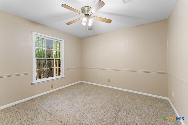 906 Illinois Ave, Killeen, TX 76541 - carpeted spare room with baseboards and a ceiling fan