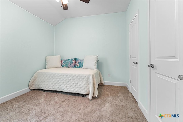 2655 Belle Hubbard Trl, Belton, TX 76513 - bedroom with carpet floors, lofted ceiling, and ceiling fan