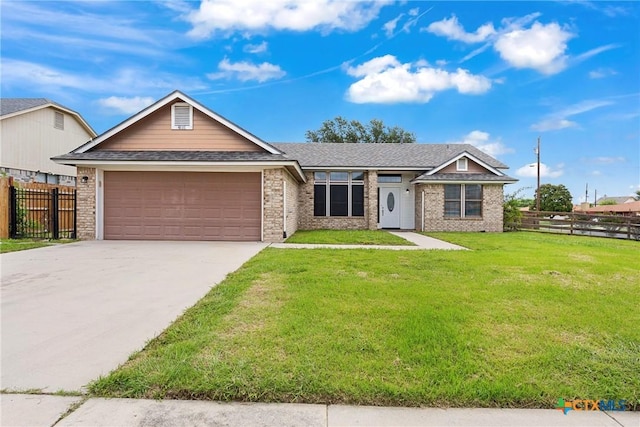 4818 Bramblewood Dr, Killeen, TX 76542 - view of front of property featuring a garage, driveway, a shingled roof, and brick siding