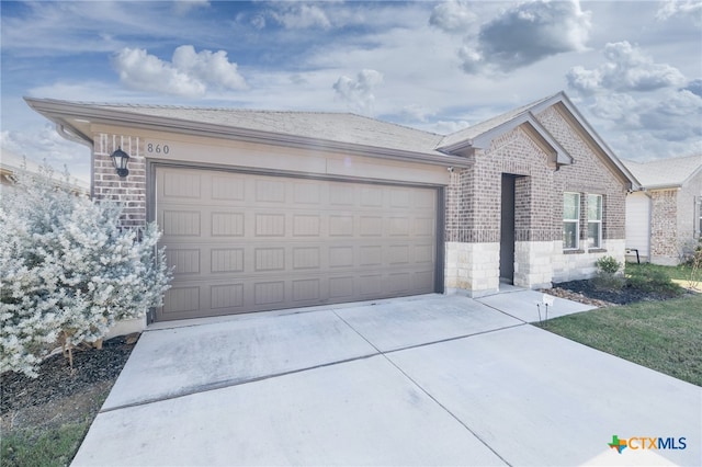 ranch-style house with a garage