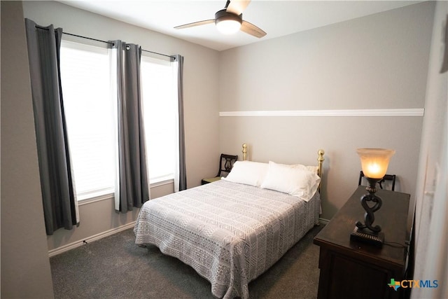 7709 Purvis St, Temple, TX 76502 - carpeted bedroom featuring a ceiling fan and baseboards