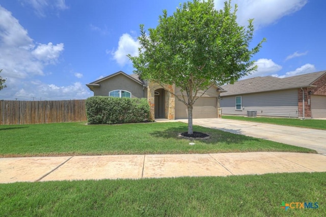 1398 Fall Cover St, New Braunfels, TX 78130 - view of front facade with driveway and a garage