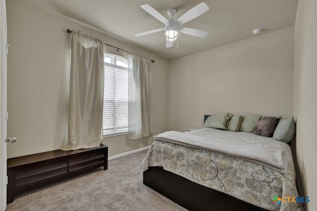 1398 Fall Cover St, New Braunfels, TX 78130 - carpeted bedroom with baseboards and ceiling fan