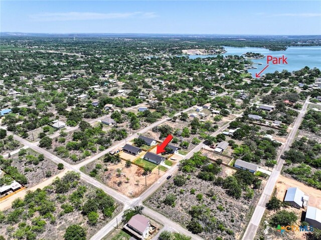 307 Cedarhill Dr, Granite Shoals, TX 78654 - aerial view with a water view