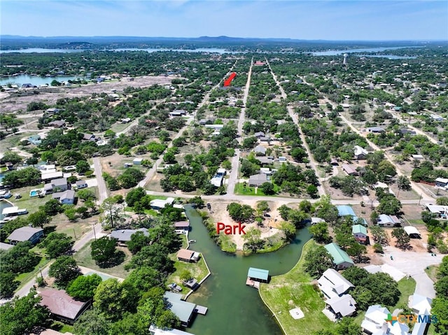 307 Cedarhill Dr, Granite Shoals, TX 78654 - drone / aerial view featuring a water view