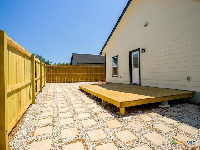 307 Cedarhill Dr, Granite Shoals, TX 78654 - view of patio / terrace with a fenced backyard and a deck