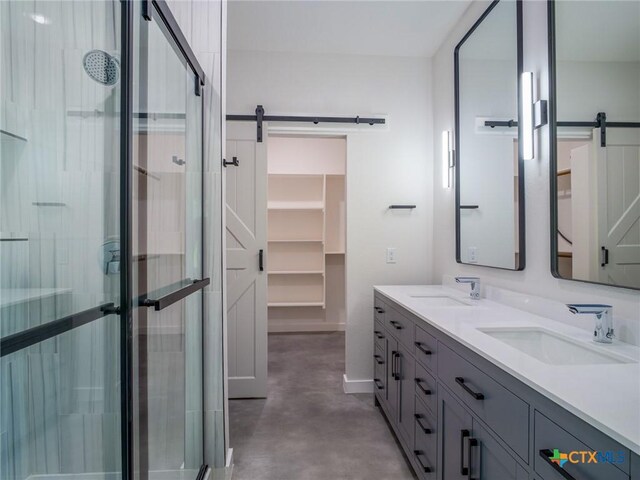 307 Cedarhill Dr, Granite Shoals, TX 78654 - bathroom with a shower stall and a sink