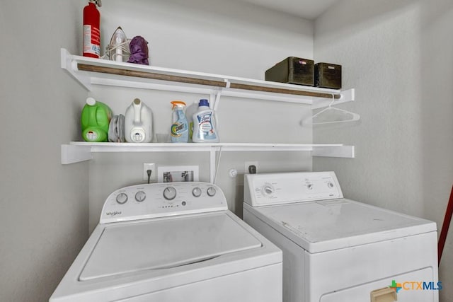 2328 Arctic Warbler, New Braunfels, TX 78130 - washroom featuring separate washer and dryer