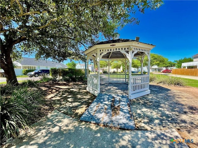 110 Rush Hvn, San Marcos, TX 78666 - view of home's community featuring a gazebo and fence