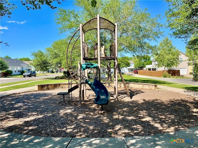 110 Rush Hvn, San Marcos, TX 78666 - community jungle gym featuring a residential view