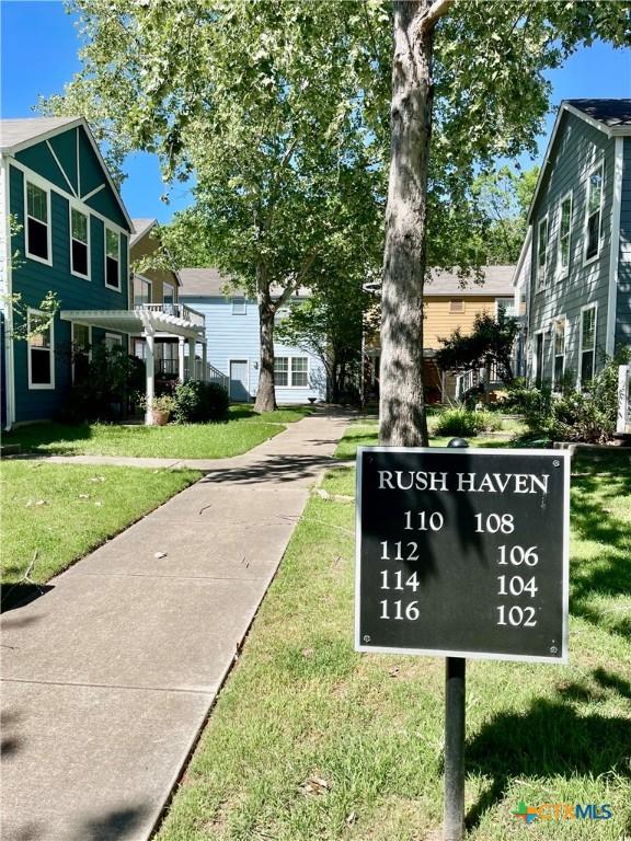110 Rush Hvn, San Marcos, TX 78666 - exterior space featuring a yard