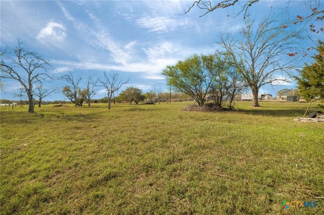 view of yard featuring a rural view