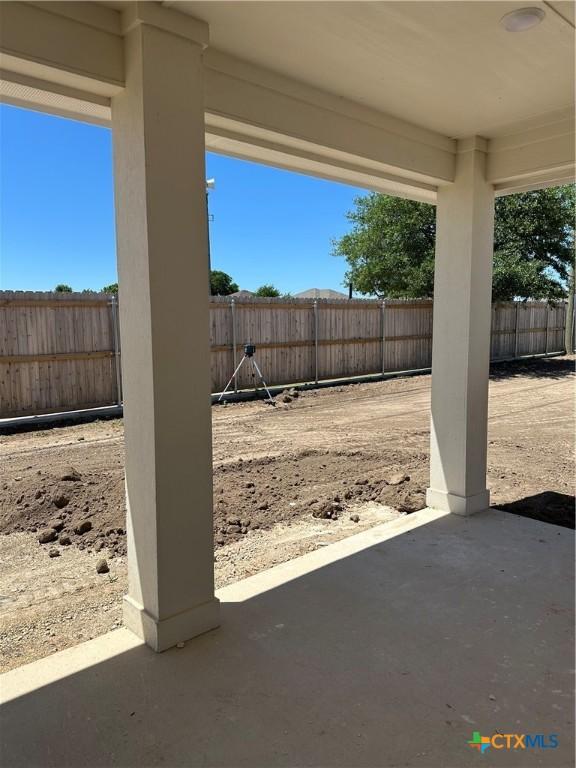 view of patio / terrace featuring a fenced backyard