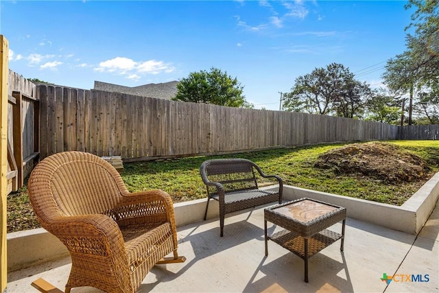 1213 Indian Trl, Salado, TX 76571 - fenced backyard with a patio