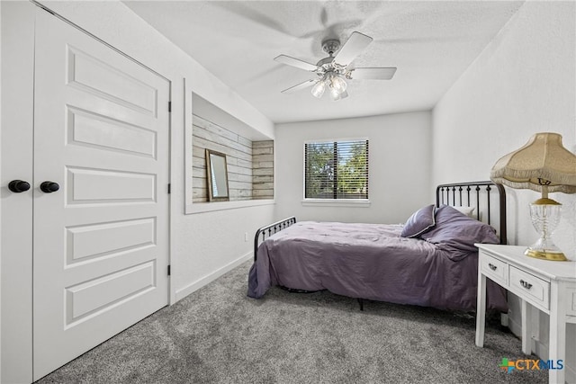 1213 Indian Trl, Salado, TX 76571 - bedroom featuring carpet flooring and a ceiling fan