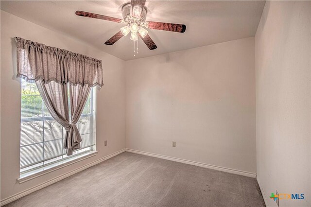 614 Sabine Cir, Temple, TX 76504 - carpeted spare room with a ceiling fan and baseboards