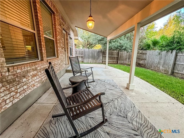 715 S Frontier Ln, Cedar Park, TX 78613 - fenced backyard featuring a patio