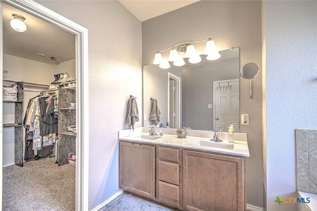 bathroom featuring vanity