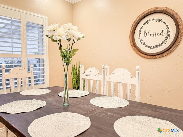 view of dining room