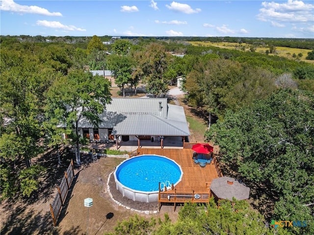 view of pool