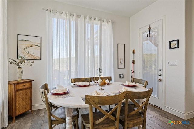 view of dining area