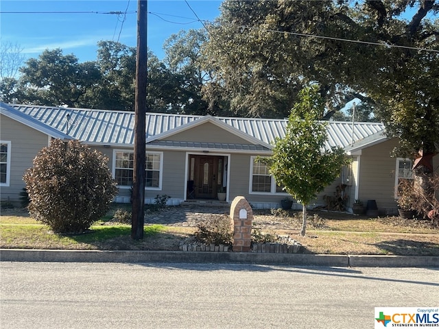 view of ranch-style home