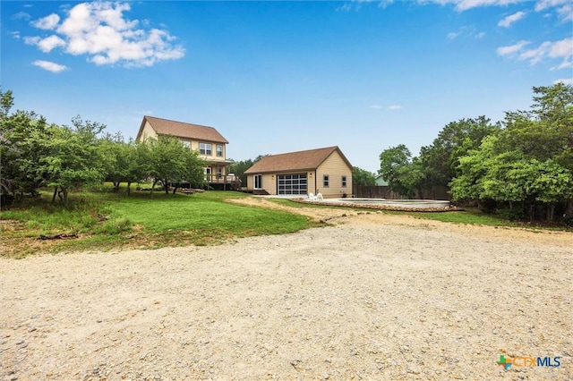 1210 Persimmon Pass, Fischer, TX 78623 - back of house featuring a yard and fence