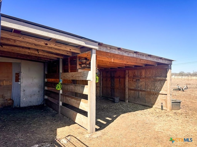 view of stable