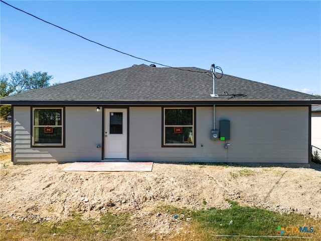 view of rear view of property