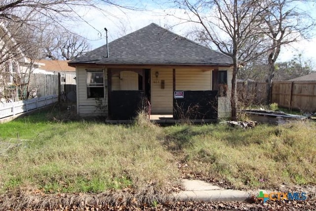 view of rear view of property