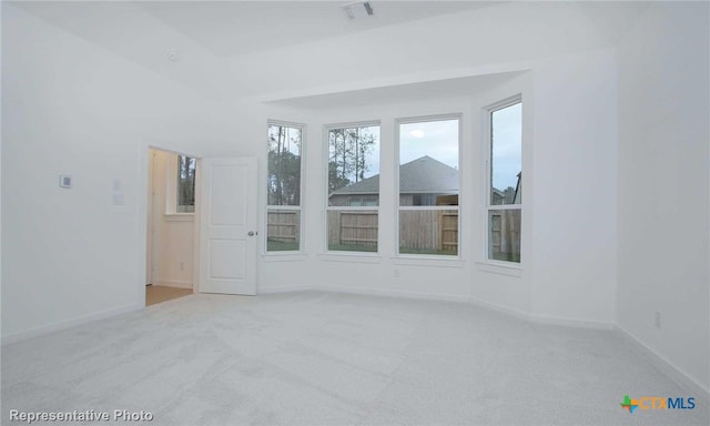 view of carpeted empty room