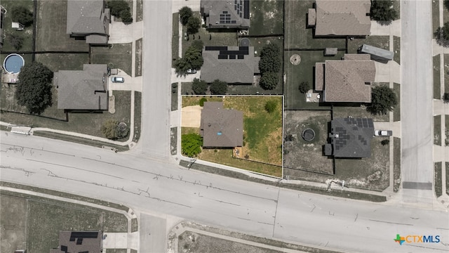 2307 Scott Dr, Copperas Cove, TX 76522 - aerial view of residential area featuring property boundaries highlighted
