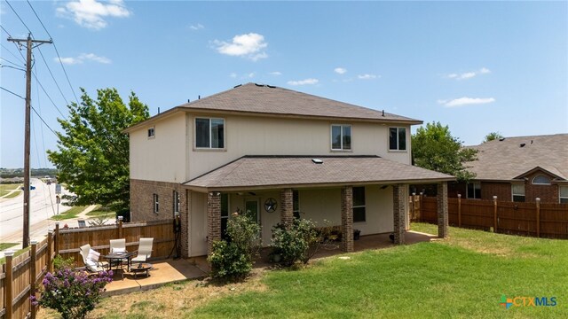 2307 Scott Dr, Copperas Cove, TX 76522 - back of property with a patio and a shingled roof