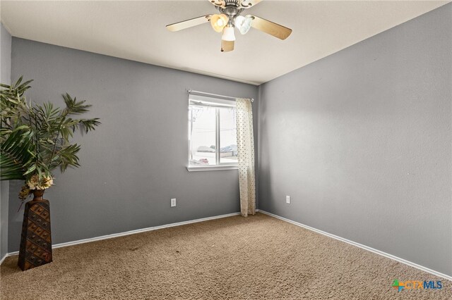2307 Scott Dr, Copperas Cove, TX 76522 - carpeted spare room featuring ceiling fan and baseboards