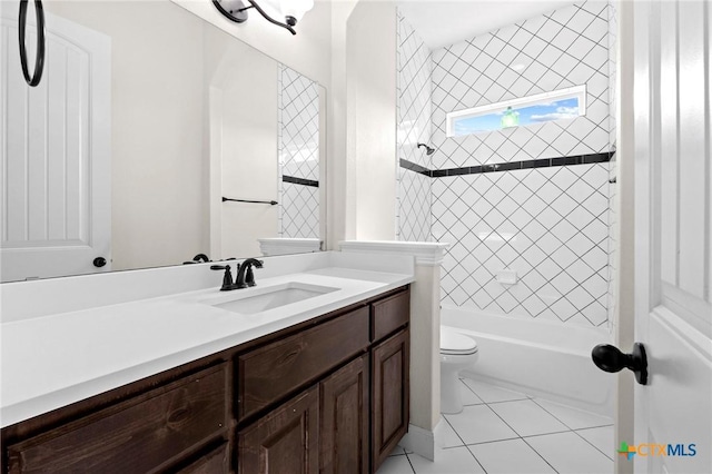 200 Tate Ln, Round Rock, TX 78626 - full bath featuring vanity, tile patterned floors, and  shower combination