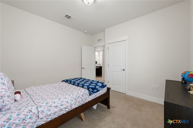 14000 Alloro Dr, Austin, TX 78717 - bedroom with light carpet, baseboards, and visible vents