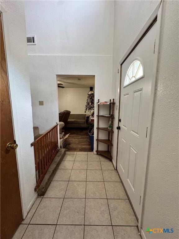 view of tiled entryway