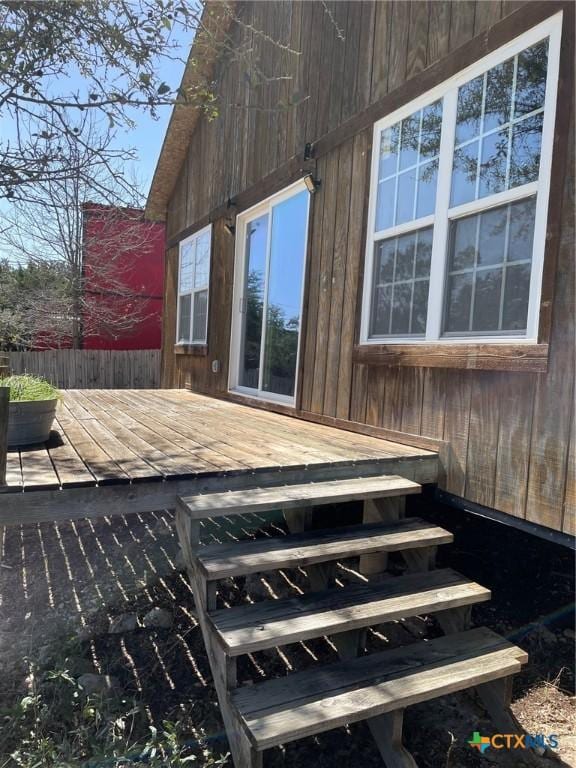 2413 Fuller Dr, Canyon Lake, TX 78133 - view of wooden terrace