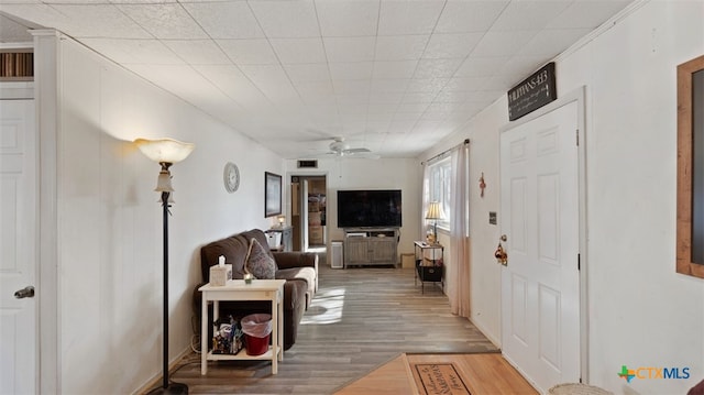 interior space with wood-type flooring